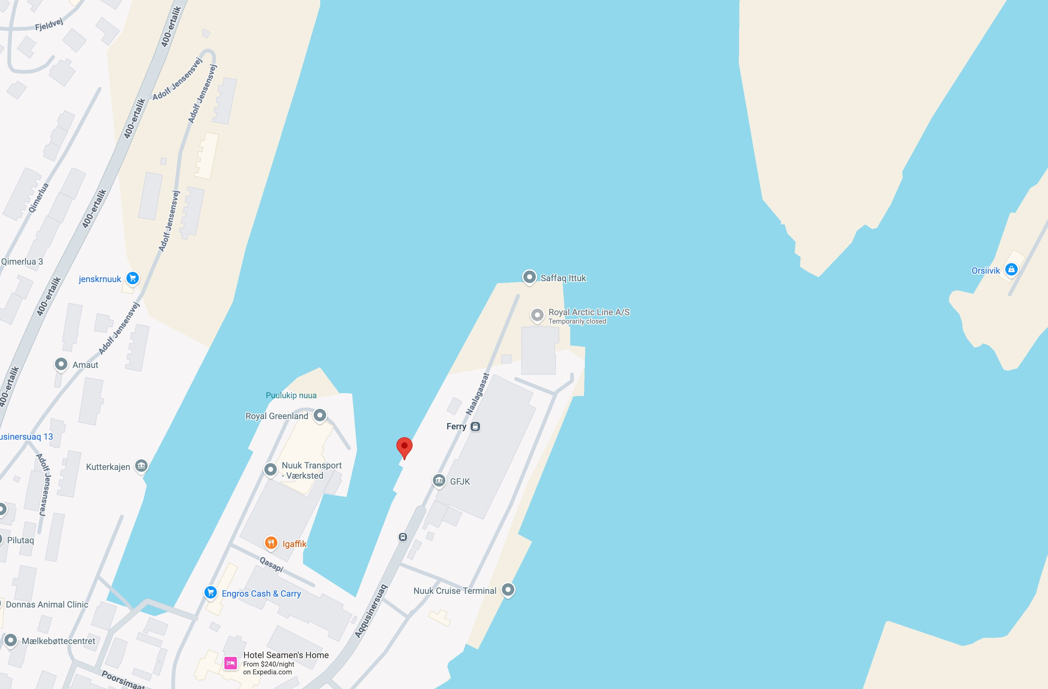 Nuuk Fjord Boat Tour Meeting Point
