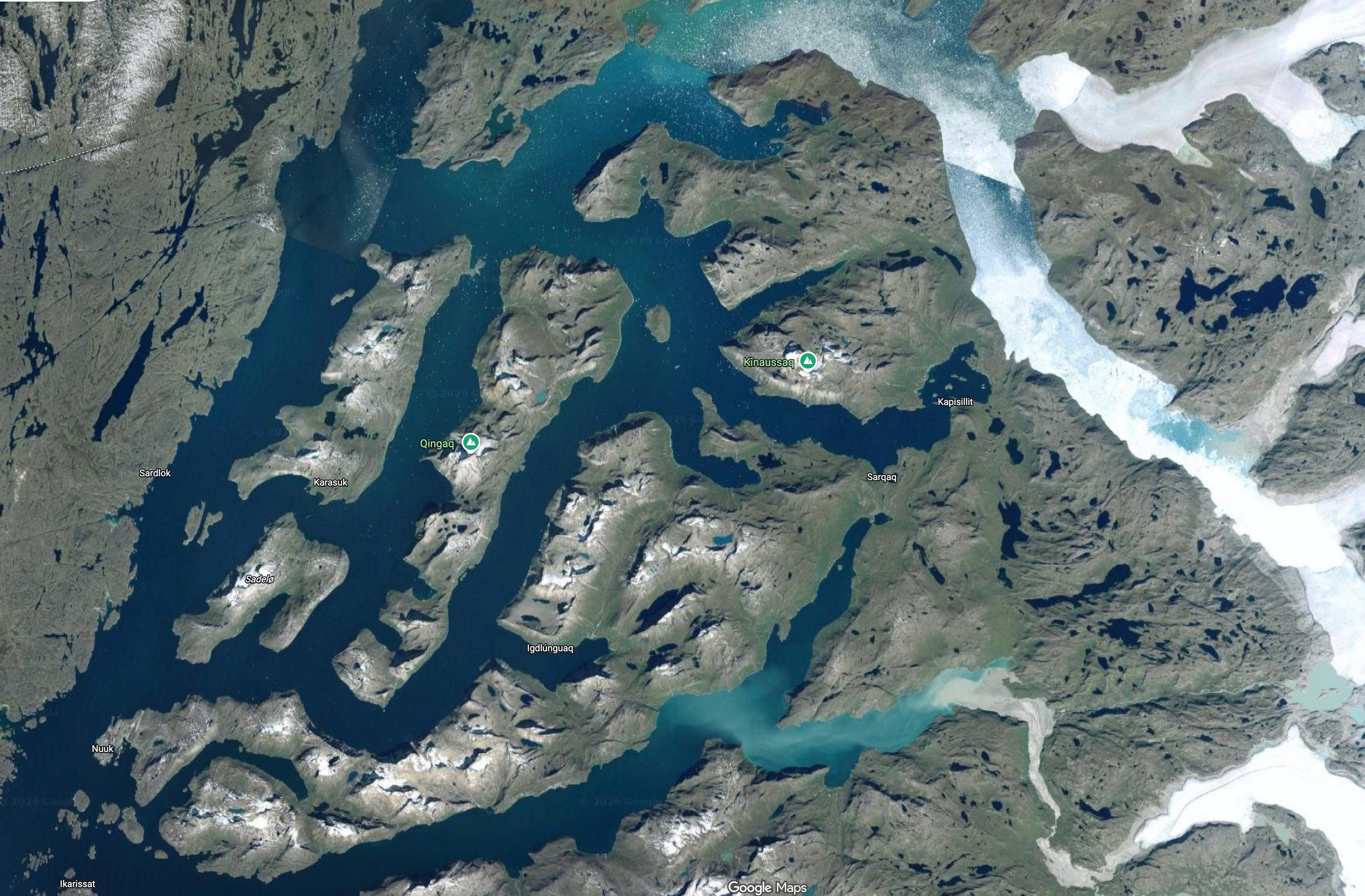 Nuuk Fjord Map